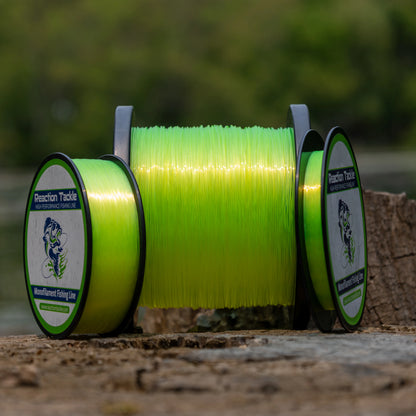 Reaction Tackle Nylon Monofilament Fishing Line - 1 Pound Jumbo Spools