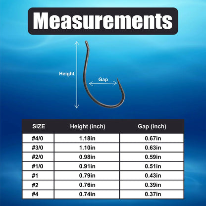 Reaction Tackle Drop Shot Hooks- Pack of 50